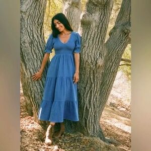 Christy Dawn Brooklyn Dress in Lapis Size Large